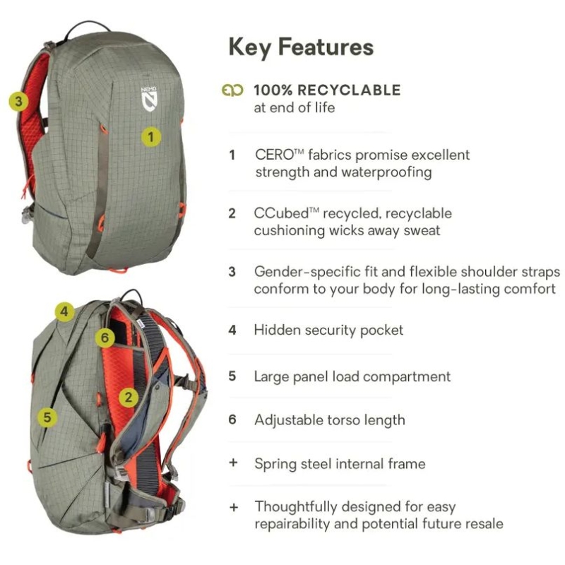 Nemo Resolve Mens 25L Endless Promise Smokey Olive