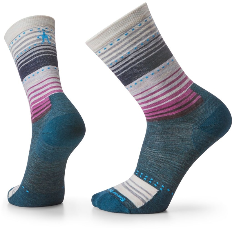Smartwool Everyday Lifestyle Stitch Stripe Crew So Everyday  Twilight Blue