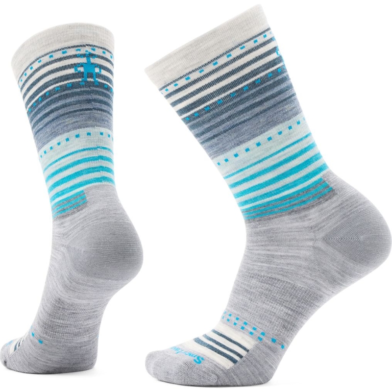 Smartwool Everyday Lifestyle Stitch Stripe Crew So Everyday  Light Grey