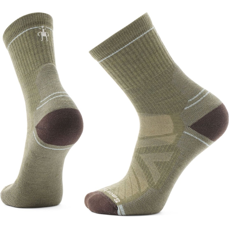 Smartwool Hike Light Cushion Mid Crew Socks Hike Winter Moss