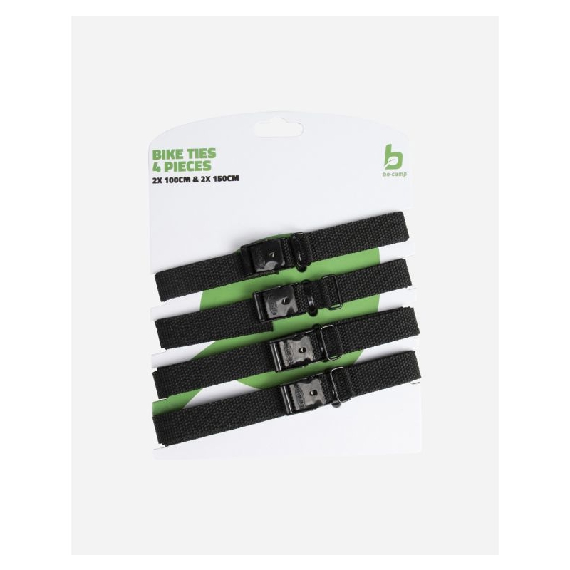Bo-Camp Bindriemen - 100x1,8 cm - 2 Stuks Zwart