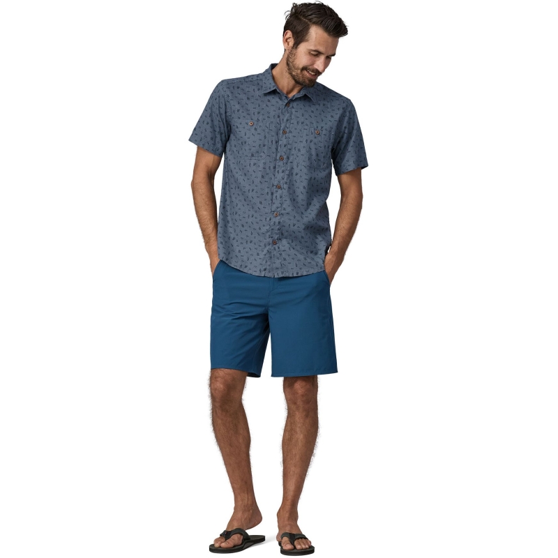 Patagonia Back Step Shirt Tiny Islands: Utility Blue