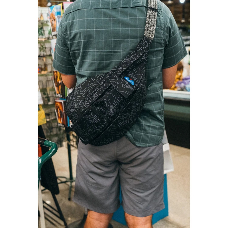 Kavu Rope Sling Black Topo