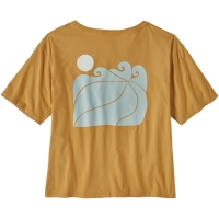 Patagonia Sunrise Rollers Organic Easy Cut Tee Women's Pufferfish Gold