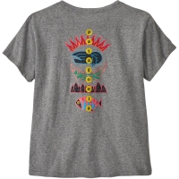 Patagonia Fitz Roy Wild Responsibili-Tee Women's Gravel Heather