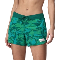 Patagonia Wavefarer Boardshorts - 5 in. Women's Cliffs and Waves: Conifer Gree