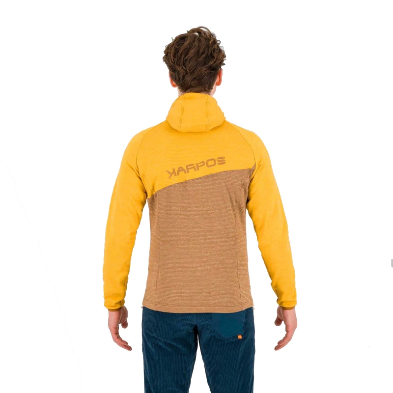 Karpos Camoscio Full Zip Hoodie Nuthatch/Golden