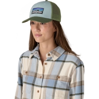 Patagonia P-6 Logo LoPro Trucker Hat Thermal Blue