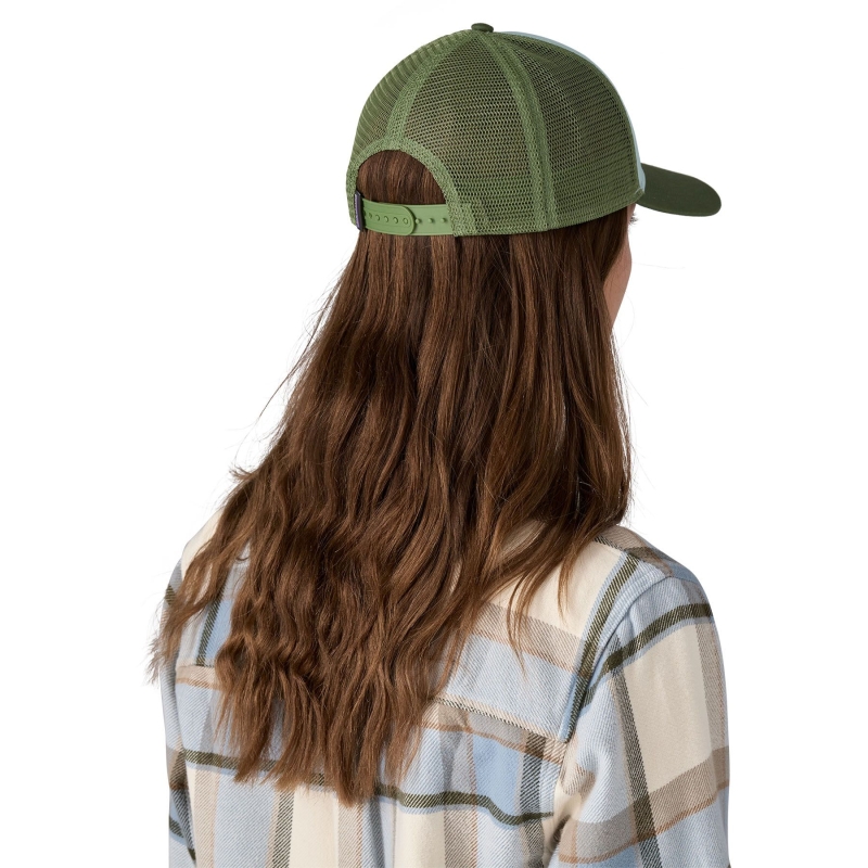 Patagonia P-6 Logo LoPro Trucker Hat Thermal Blue