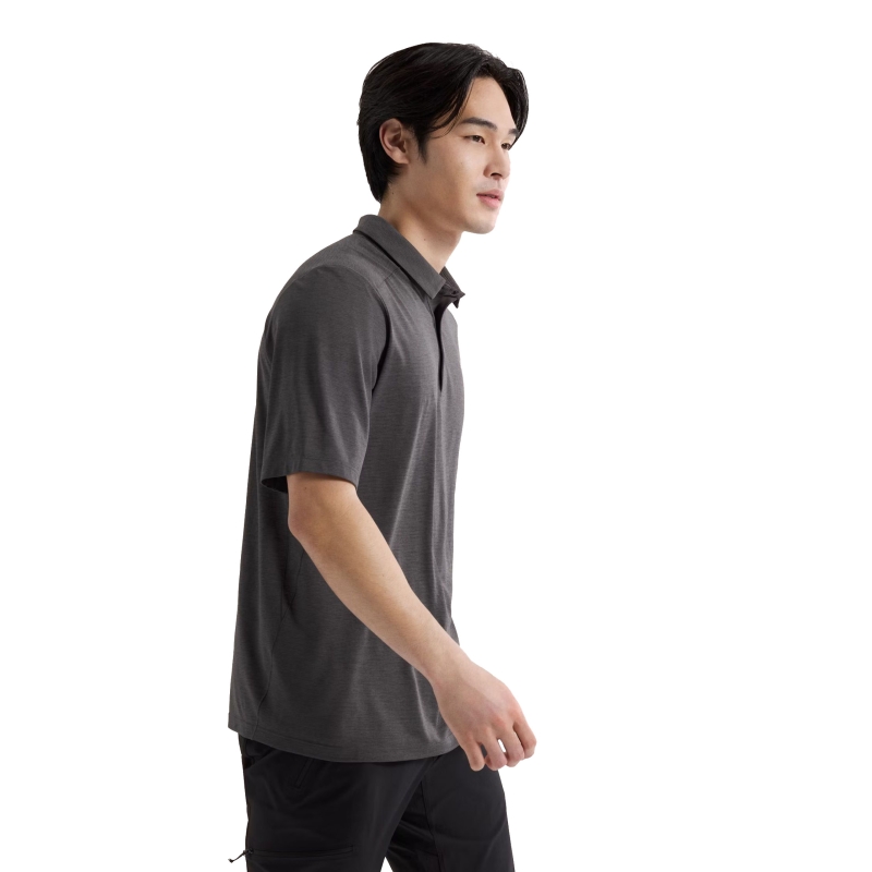 Arc'teryx Cormac Polo SS Black Heather