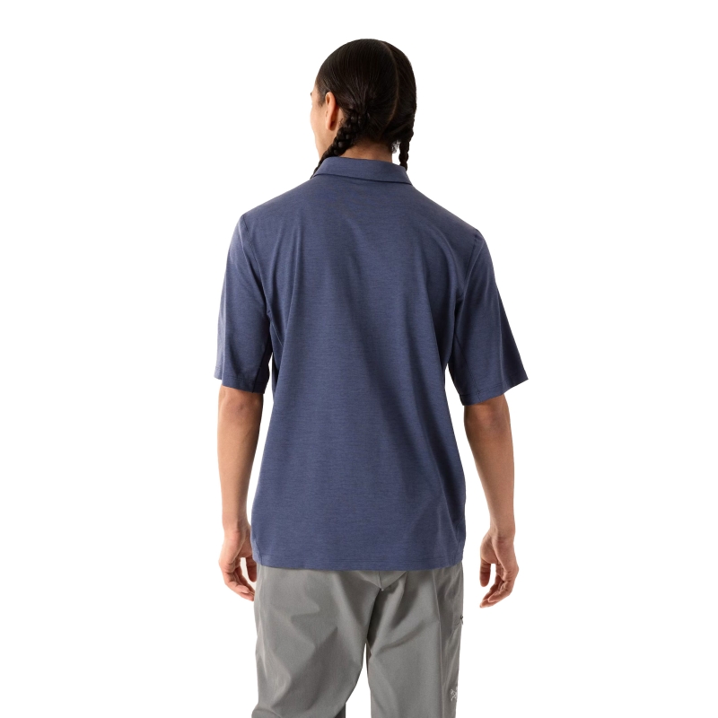 Arc'teryx Cormac Polo SS Black Sapphire Heather