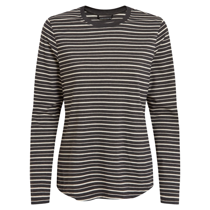 Craghoppers NosiLife Akona Long Sleeved Top Women's Charcoal Stripe