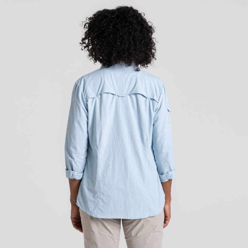 Craghoppers NosiLife Adventure Long Sleeved Shirt III Nimbus Blue