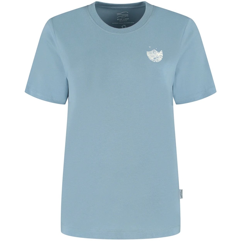 Blue Loop Originals Refibra Seascape Tshirt Women's Blue Shadow