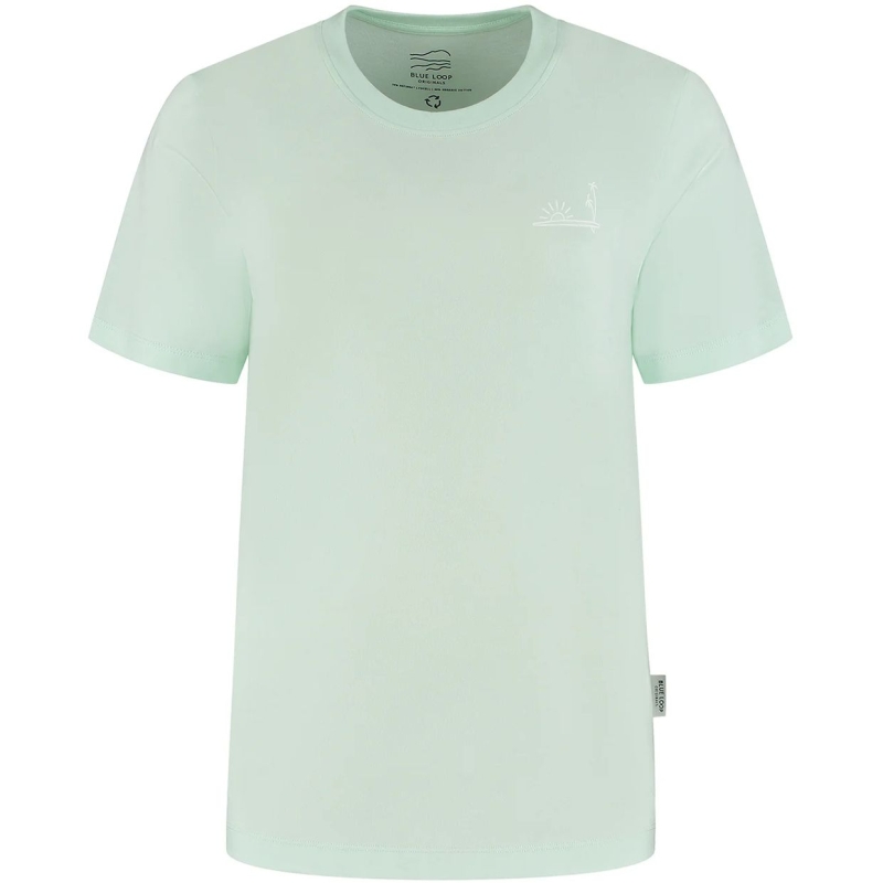 Blue Loop Originals Refibra Palmsurf Tshirt Women's Bleached Aqua