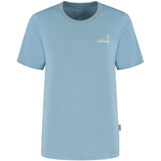 Blue Loop Originals Refibra Palmsurf Tshirt Women's Blue Shadow