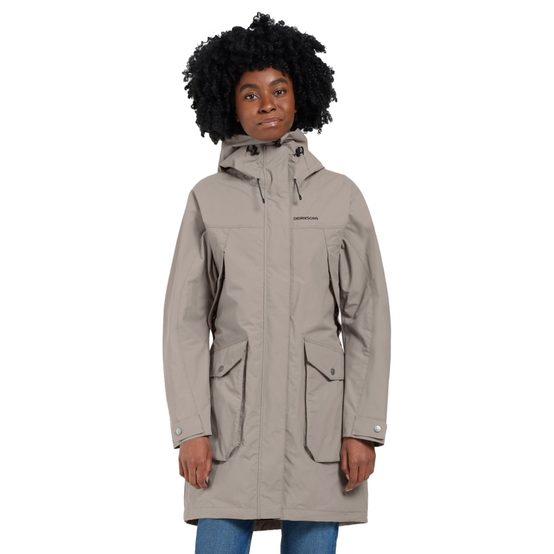 Didriksons Thelma Parka 10 Women's Ash Brown