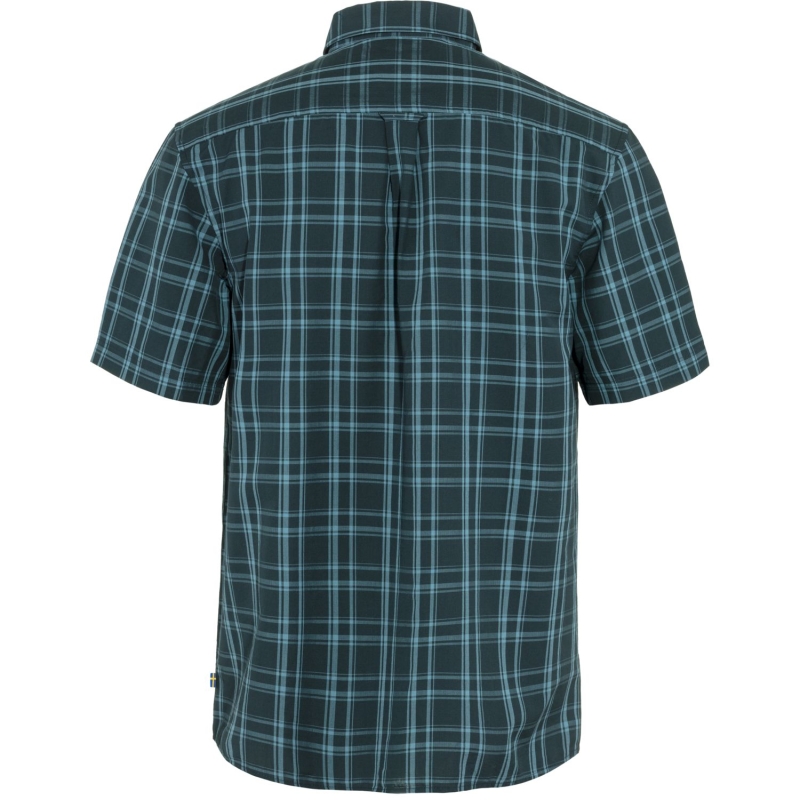 Fjällräven Övik Lite Shirt SS Dark Navy-Dawn Blue