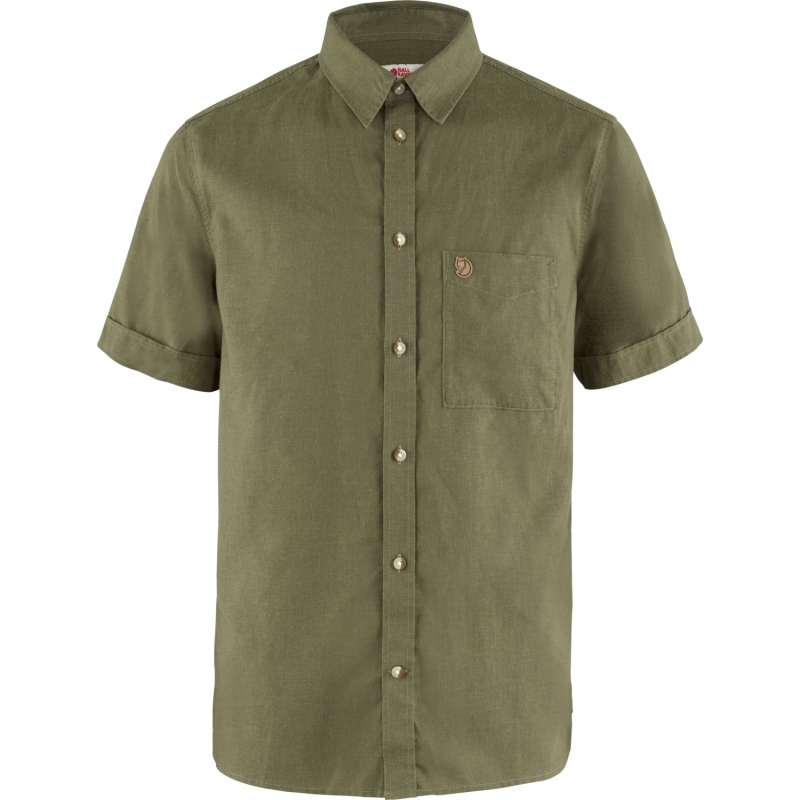 Fjällräven Övik Travel Shirt Short Sleeve Green