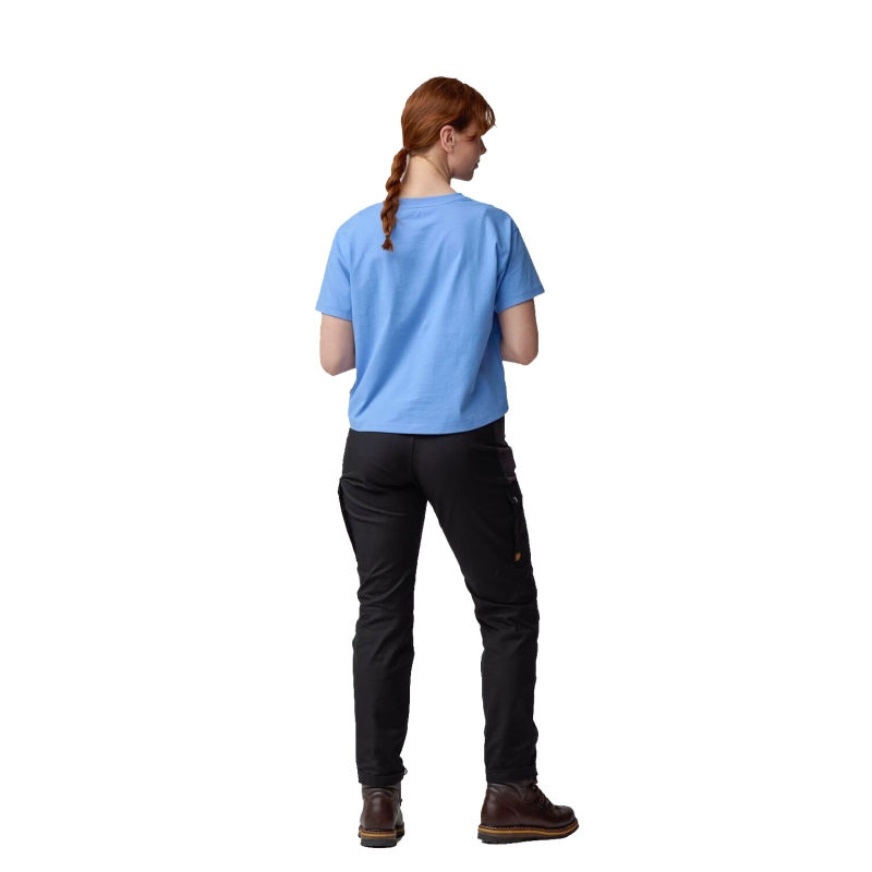 Fjällräven Fjällblomster Logo T-shirt Women's Ultramarine