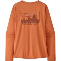 Patagonia L/S Cap Cool Daily Graphic Shirt Women's '73 Skyline: Rock Melon X-Dye