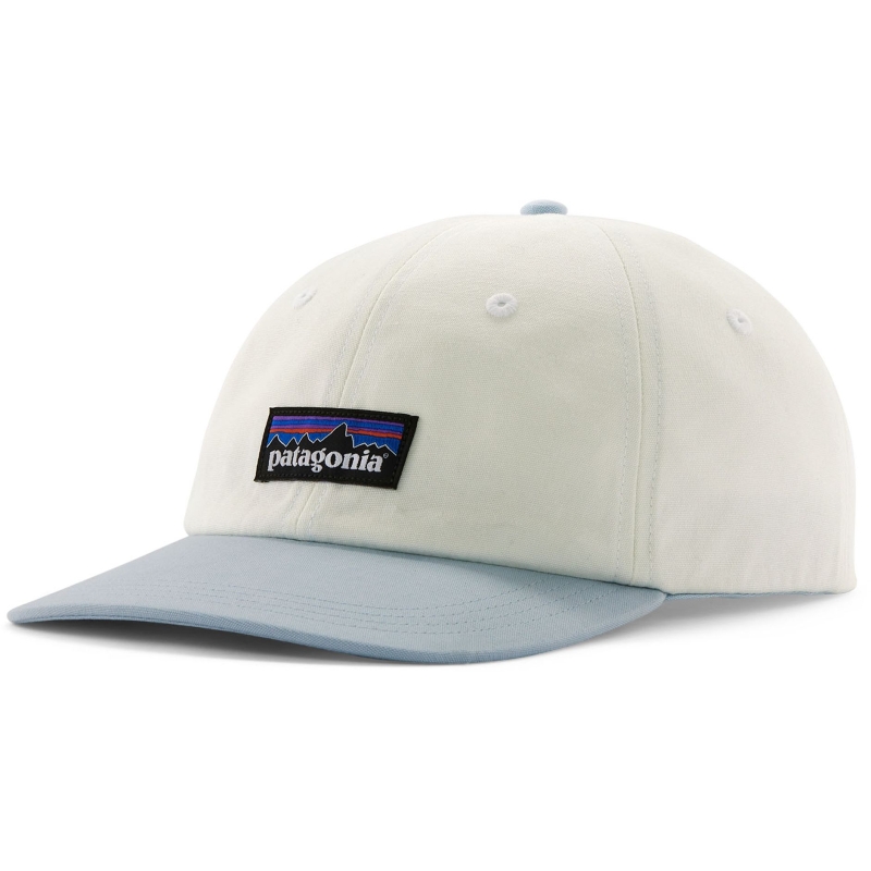 Patagonia P-6 Label Trad Cap Birch White w/Fleck Blue
