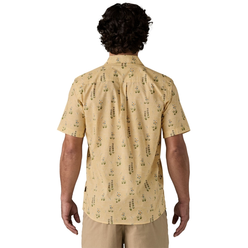 Patagonia Go To Shirt Lupine Trail: Beeswax Tan