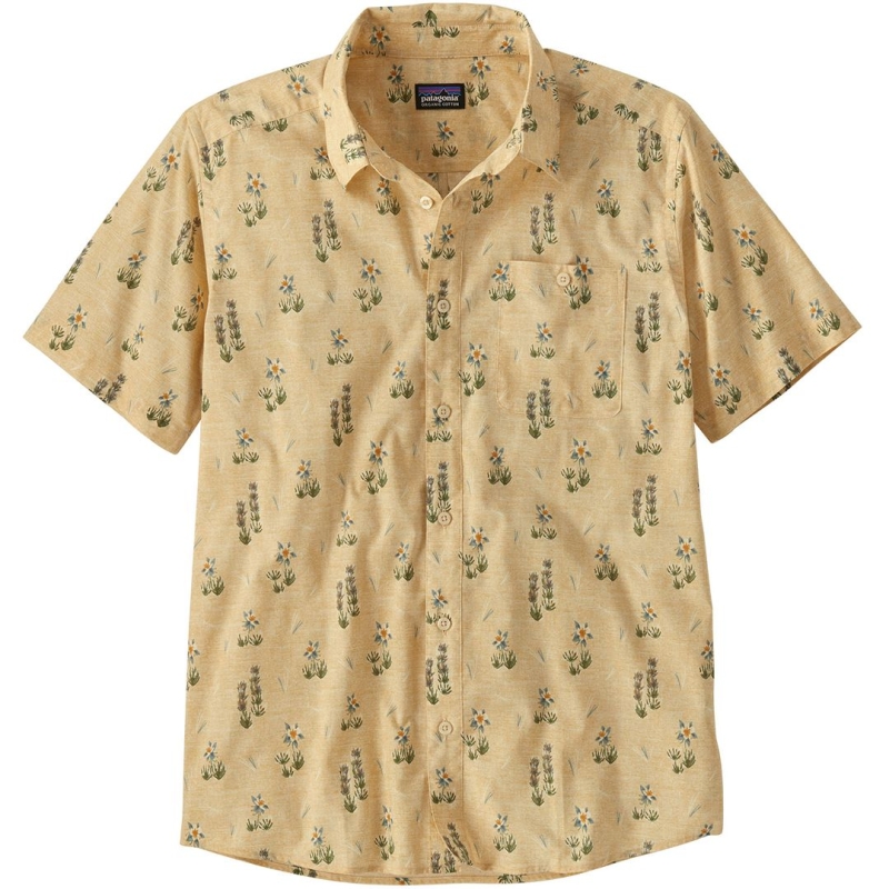 Patagonia Go To Shirt Lupine Trail: Beeswax Tan