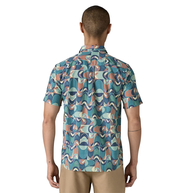 Patagonia Go To Shirt Swallowtail Geo: Still Blue