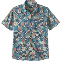 Patagonia Go To Shirt Swallowtail Geo: Still Blue