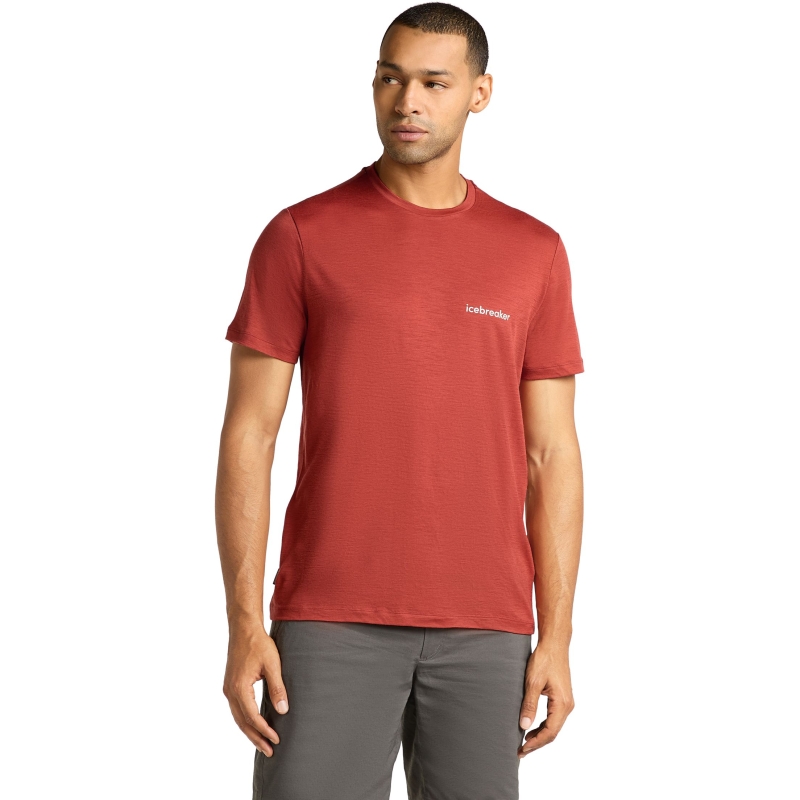 Icebreaker Mer 150 Tech Lite SS Tee IB Wordmark  Jasper