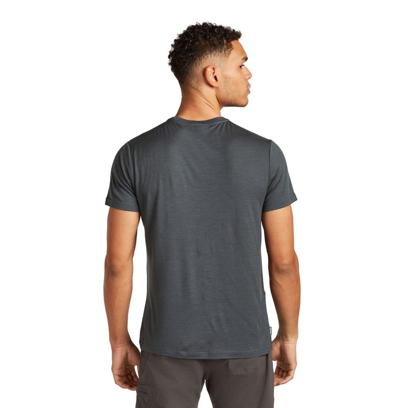 Icebreaker Mer 150 Tech Lite III SS Tee Sunset Ca Obsidian