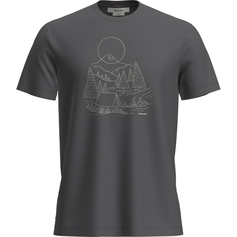 Icebreaker Mer 150 Tech Lite III SS Tee Sunset Ca Obsidian