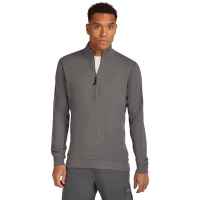 Icebreaker Mer 260 Waffle Knit Wander LS Half Zip Obsidian