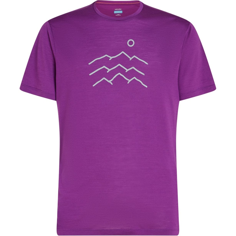 Icebreaker Mer 125 Cool-Lite Sphere SS Tee Across Passion
