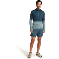 Icebreaker Mer 200 Realfleece Descender LS Zip Abyss/Blue/Ash