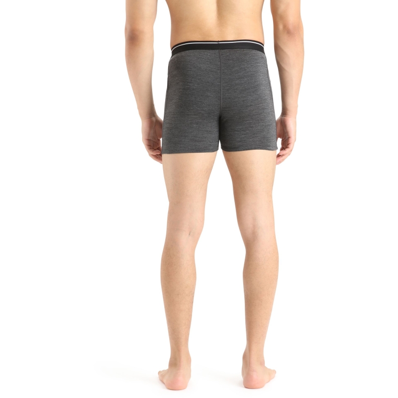 Icebreaker Anatomica Boxers Jet Hthr