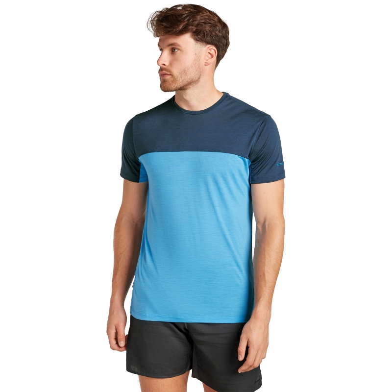 Icebreaker Mer Cool-Lite Sphere III SS T Colour Arctic/Abyss/CB