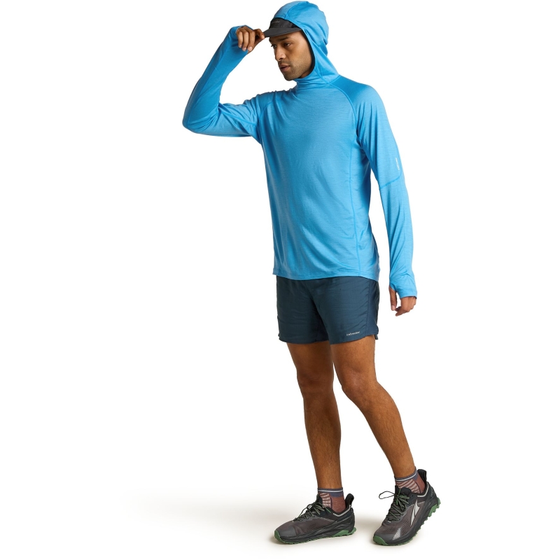 Icebreaker 150 MerinoFine Ace LS Hoodie Arctic