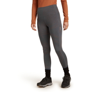 Icebreaker Mer 260 Fastray 25 HR Tight Fresh Women's Obsidian/Carob/AOP