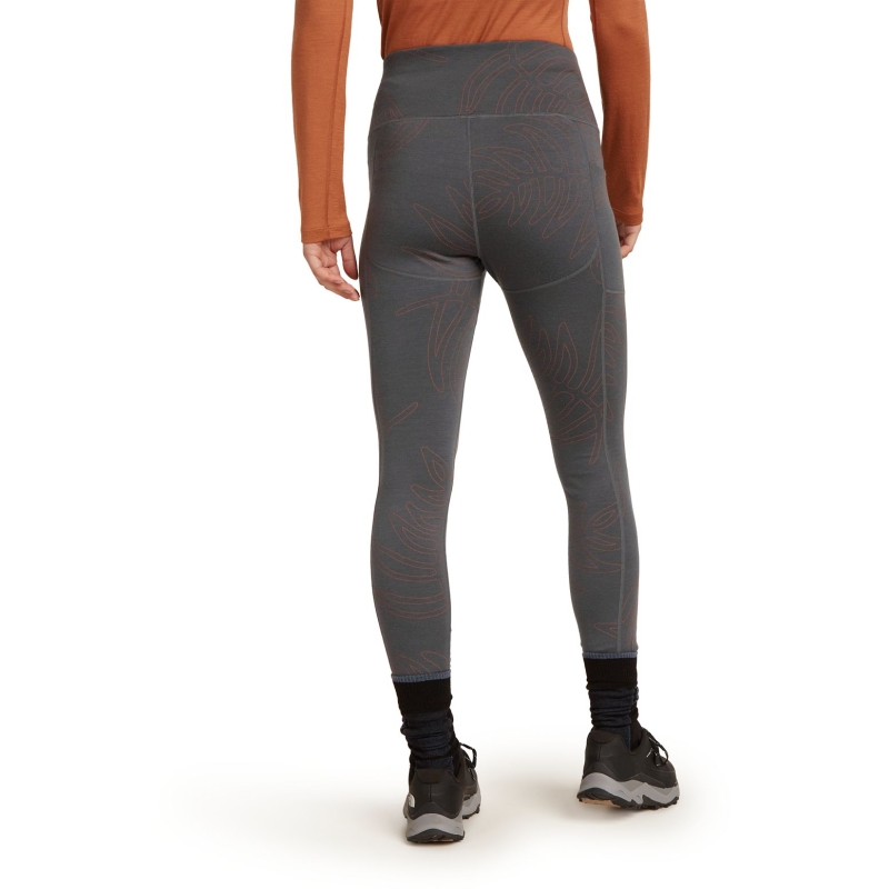 Icebreaker Mer 260 Fastray 25 HR Tight Fresh Women's Obsidian/Carob/AOP