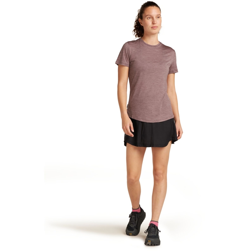 Icebreaker Mer 125 Cool-Lite Sphere III SS Tee Women's Carob Hthr