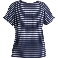 Icebreaker Mer Drayden Reversible SS Top Stripe Women's Midnight Navy/Snow