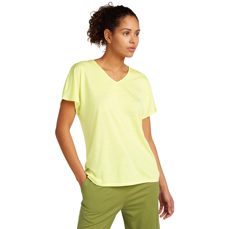 Icebreaker Drayden Reversible SS Top Women's Citrine