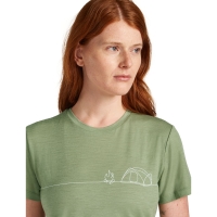 Icebreaker Mer 150 Tech Lite SS Tee Single Line C Women's Lichen