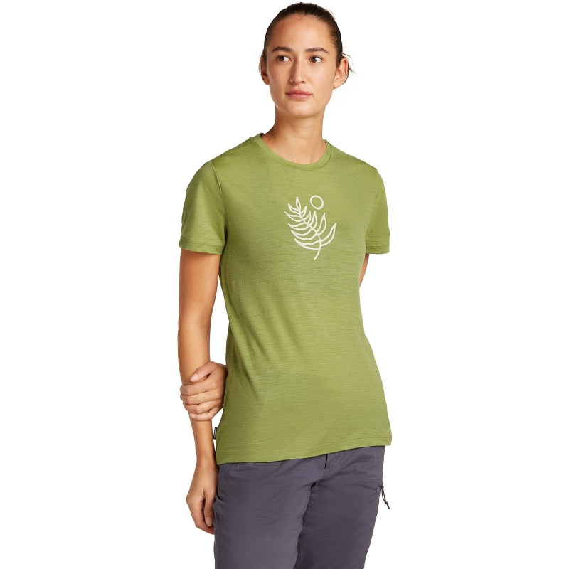 Icebreaker Mer 150 Tech Lite SS Tee Fresh Fern Women's Olive