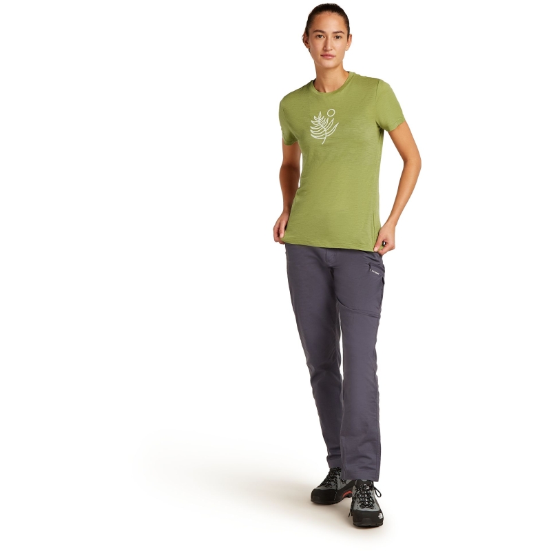 Icebreaker Mer 150 Tech Lite SS Tee Fresh Fern Women's Olive
