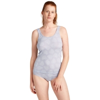 Icebreaker Mer 150 Siren Tank Fresh Ferns Women's AOP Grey Quartz/Snow