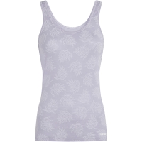 Icebreaker Mer 150 Siren Tank Fresh Ferns Women's AOP Grey Quartz/Snow