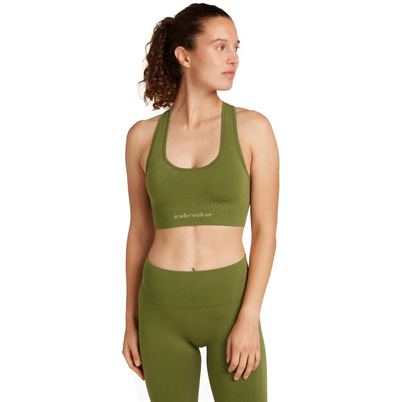 Icebreaker Mer 260 Zoneknit Seamless Bra Women's Sphagnum